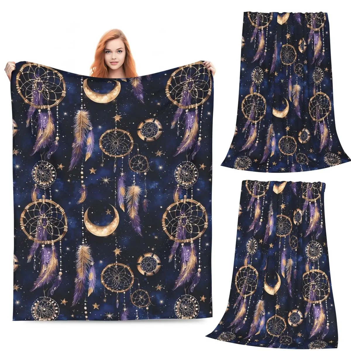 

Племенные ловцы снов с перьями, одеяла, флисовое одеяло для дивана, супер мягкое одеяло для дивана, постельное белье, покрывало, одеяло