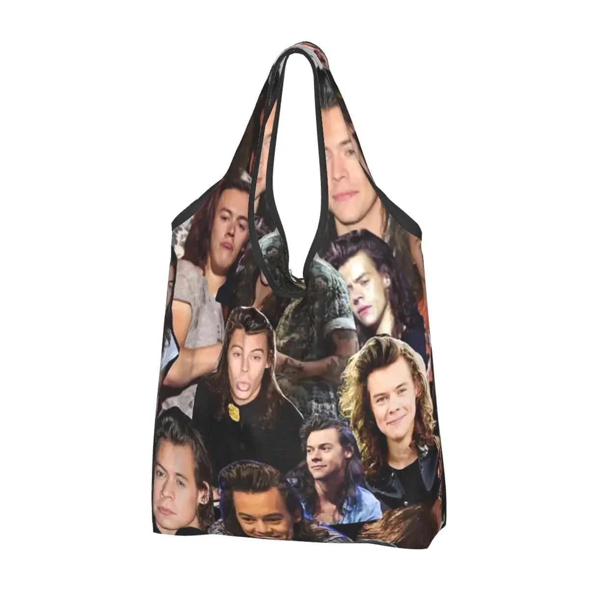 

Портативная сумка-тоут Harrystyles, складная сумка-шоппер, продуктовая сумка, сумка на плечо