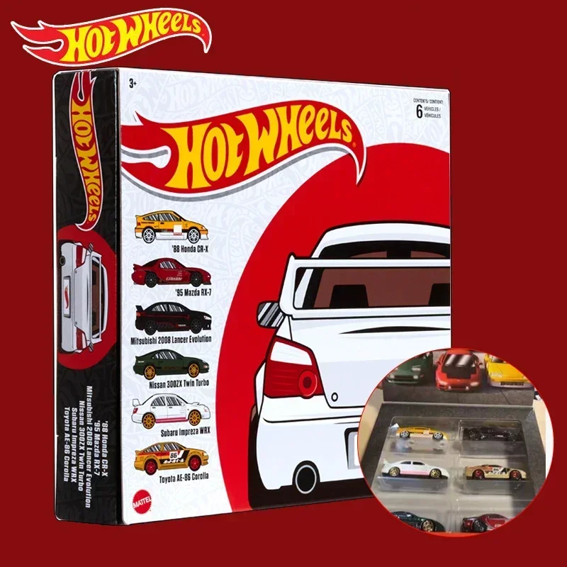 Orijinal Hot Wheels Premium araba Diecast 1/64 japonya klasik araba Toyota Nissan Honda çocuk çocuk oyuncakları için Boys doğum günü hediyesi