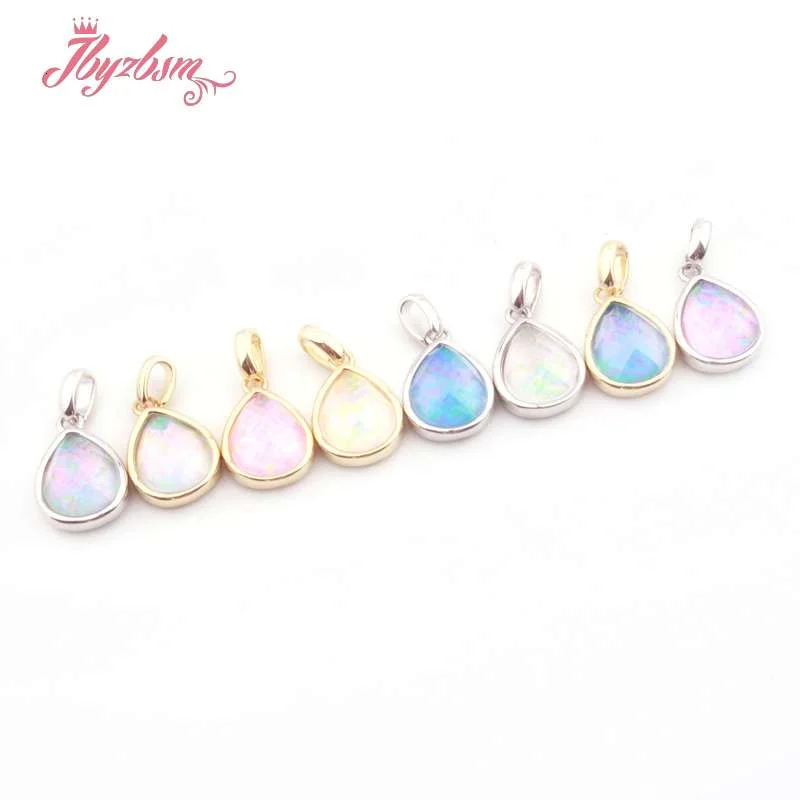 10x12mm Natural Multicolor Drop Opal Faceted Loose Stone Beads For Jewelry Making DIY Necklace Pendant 1 Pcs - Image 4