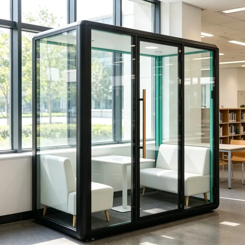 Coworking Silent Cabin Customized Movable Acoustic Phone Booth Office Privacy Sound Dampening Pod