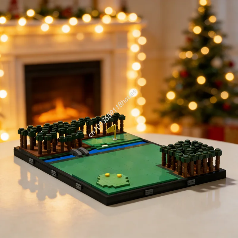 1280pcs MOC Sports Hole Augusta Model Building Blocks Architecture DIY Creative Idea Education Toys Christmas Gifts Brick Kids