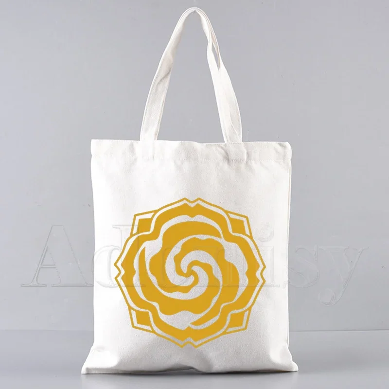 مو داو زو شي المرأة حقيبة تسوق من القماش رسائل طباعة الإناث القماش حقيبة كتف ايكو حقيبة يد حمل قابلة لإعادة الاستخدام أكياس البقالة للمتسوقين