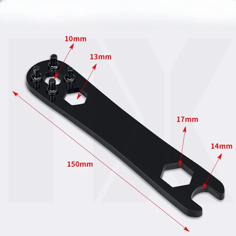 New angle grinder four angle wrench, thickened four claw wrench, universal open-end wrench for disassembling electric tools