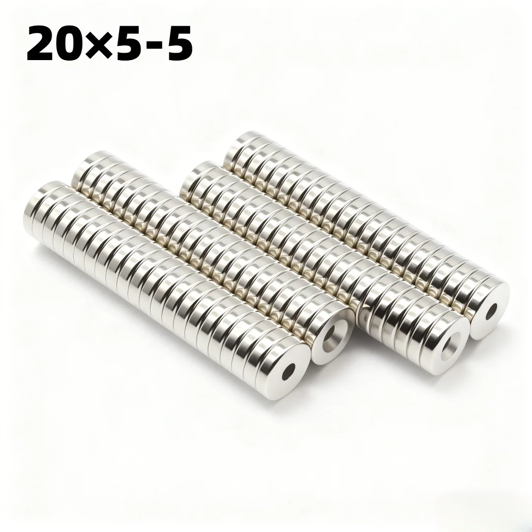 20x5-5mm Super Strong Magnet N35 Round With Holes Magnetic NdFeB Neodymium Magnet Powerful Disc imanes Refrigerator Magnets