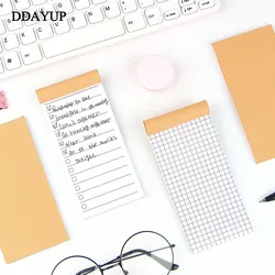 Bolso Kraft Memo Pad, Papelaria Notepad, Scrapbooking Memo Notes, para fazer a lista, Tear Checklist Note Pad