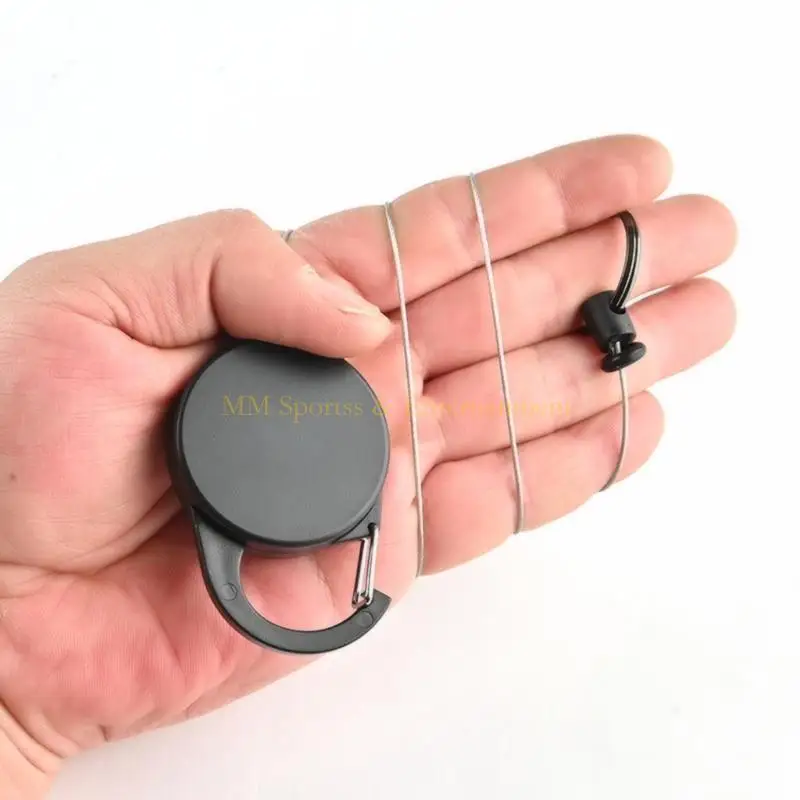 31be سلسلة مفاتيح المفاتيح القابلة للسحب من السلسلة الثقيلة مع تمديد carabiner