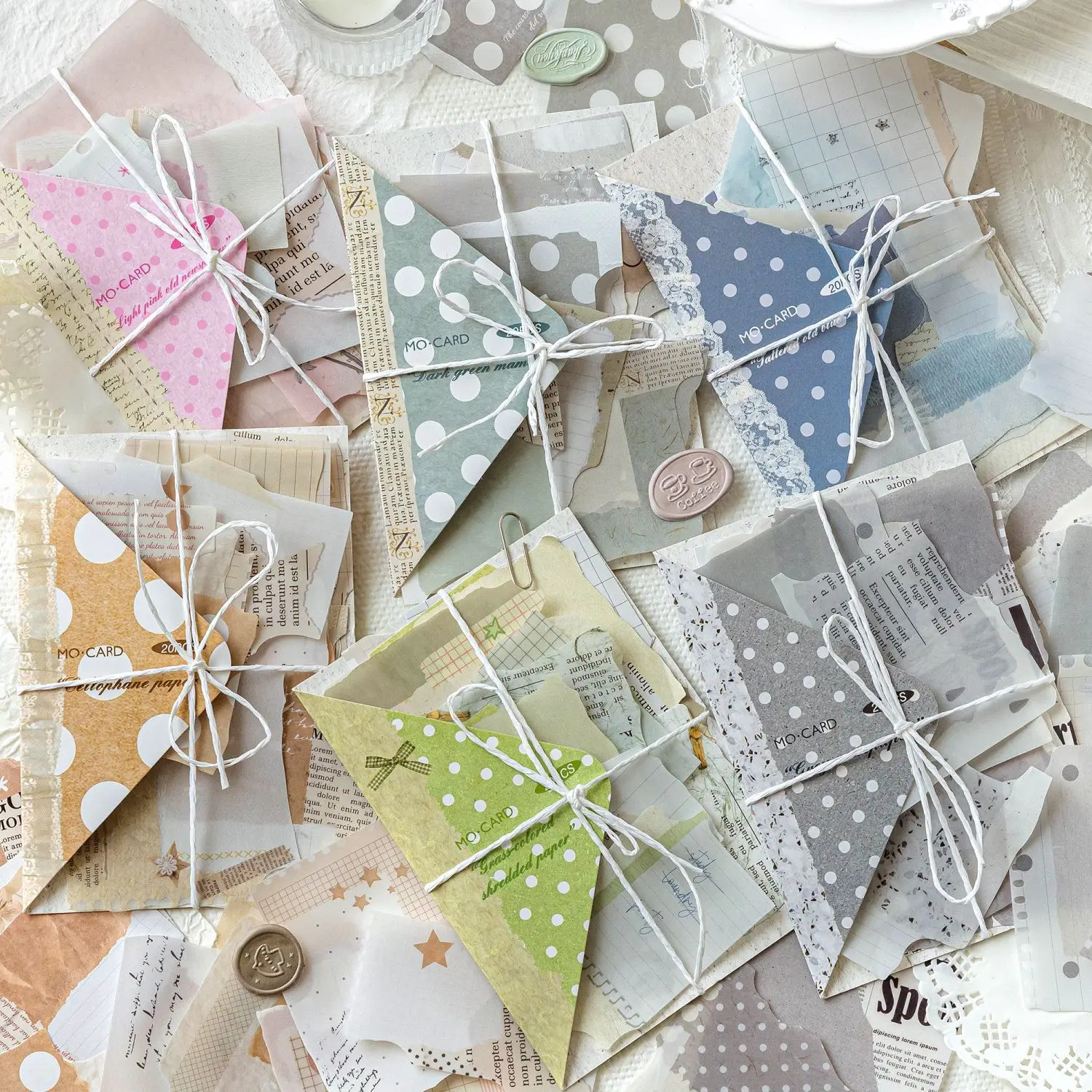 

6packs/1lot Kawaii Scrapbook Stickers Fragments in Dreams Junk Journal Gold Planner Stationery Planner Decorative