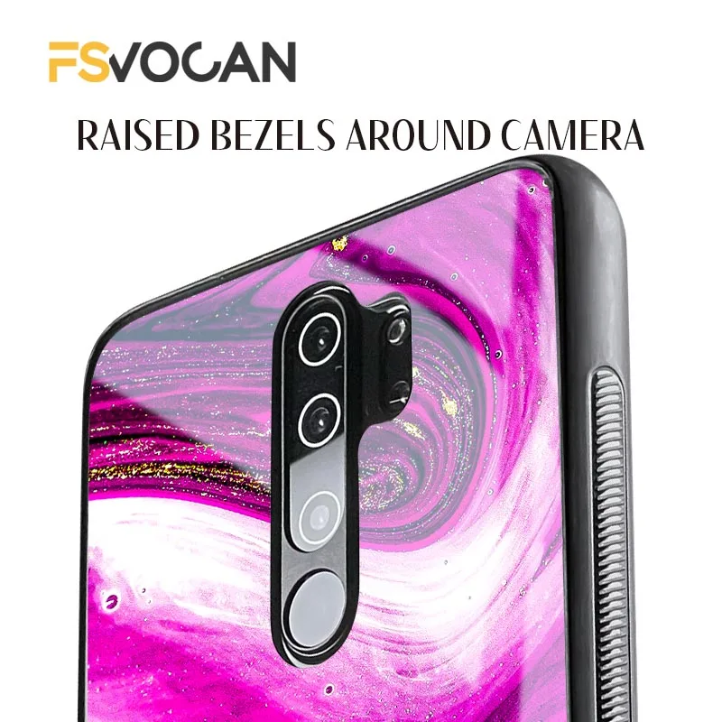 職人技によるマゼンタマーブル模様のスマホケース、Xiaomi Redmi POCO Note 12 11 10 9 8 Pro 9S 12C X3 NFC M3 5G 10S 11S対応