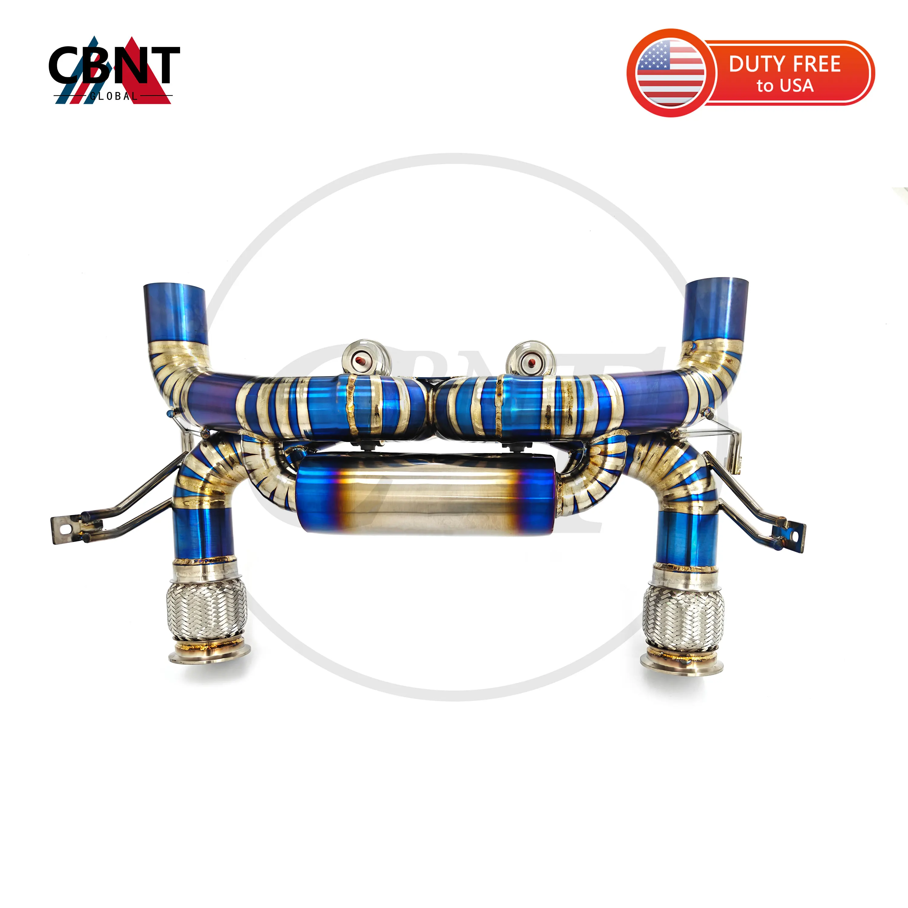 

CBNT Car Accessories Titanium Valvetronic Axlceback Exhaust for Lamborghini Huracan EVO Spyder V10 5.2L Valved Exhaust Systems