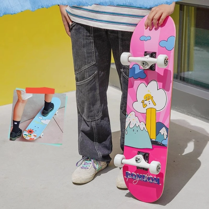 

Skateboard Professional Board Children Beginner Girl Adult Double Warp Board