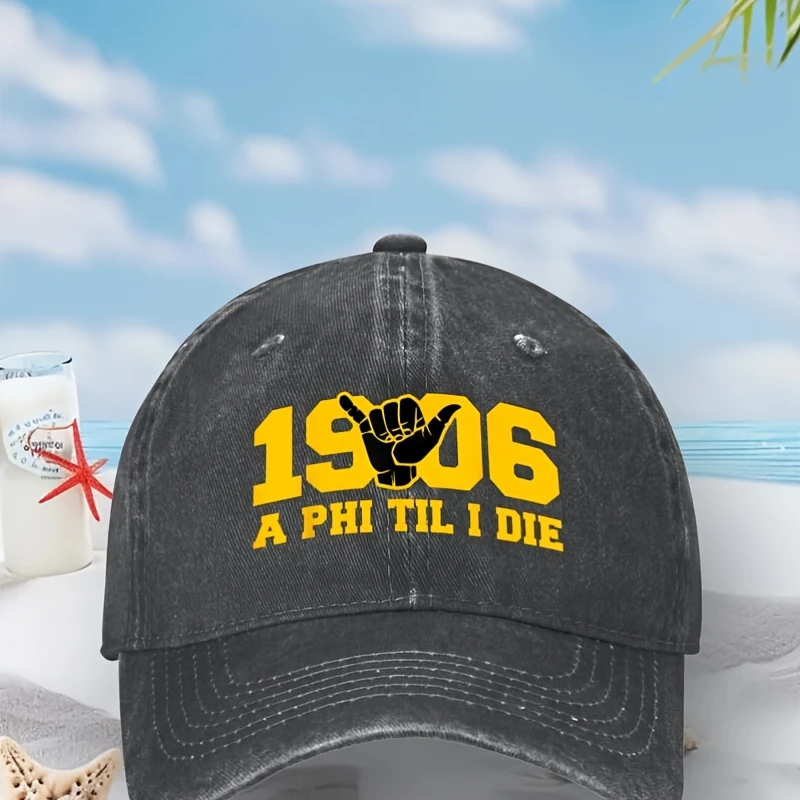 

Винтажная бейсболка Alpha African 6000, черно-желтая шляпа Snapback «A Phi '06 A Phi Till I Die», неэластичная ткань