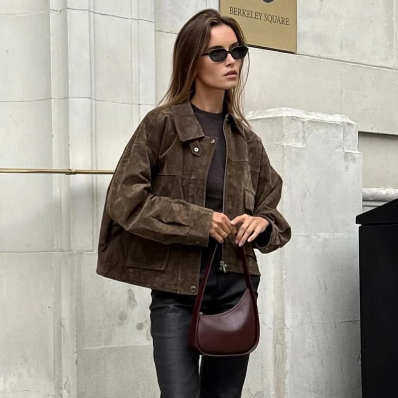 MUJER Chaquetas Bomber de piel sintética para mujer Chaquetas universitarias de gran tamaño para mujer Abrigos Chaqueta de entretiempo con cremallera para mujer Ropa de abrigo