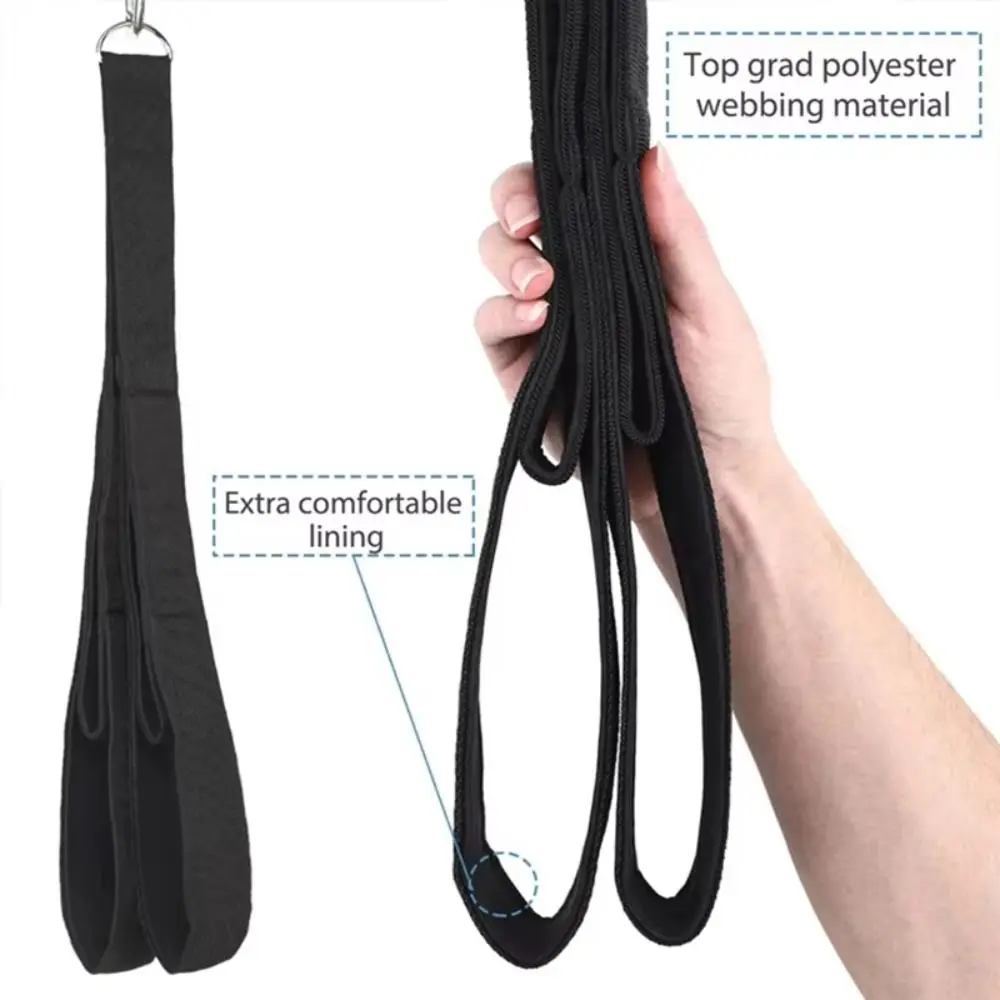 Correa larga antideslizante para tríceps, accesorio de Cable, cuerda de ejercicio, cuerda de fuerza para brazo, correa de extensión para entrenamiento muscular, cuerda extraíble