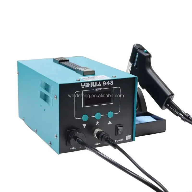 Digital ESD Safe Solder Welding Tools Repair Desoldering with Suck Tin Vacuum Desoldering Iron Rework Station