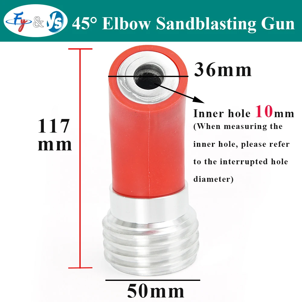 Bending Air Blow Gun Nozzle Red Rubber Curved Air Nozzle Aluminum Thread Bent Air Gun Tip For Pneumatic Cleaning