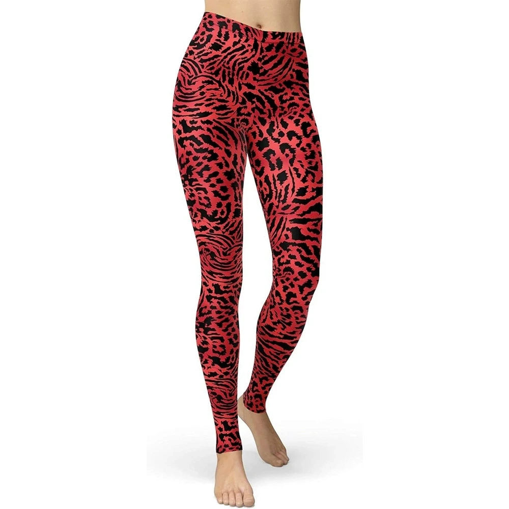 Leopard Sport Leggings Women 3D Printing Tights Yoga Pants Gym Leggin Ladies Seamless Leggins for Female Leginsy Sexy Legins