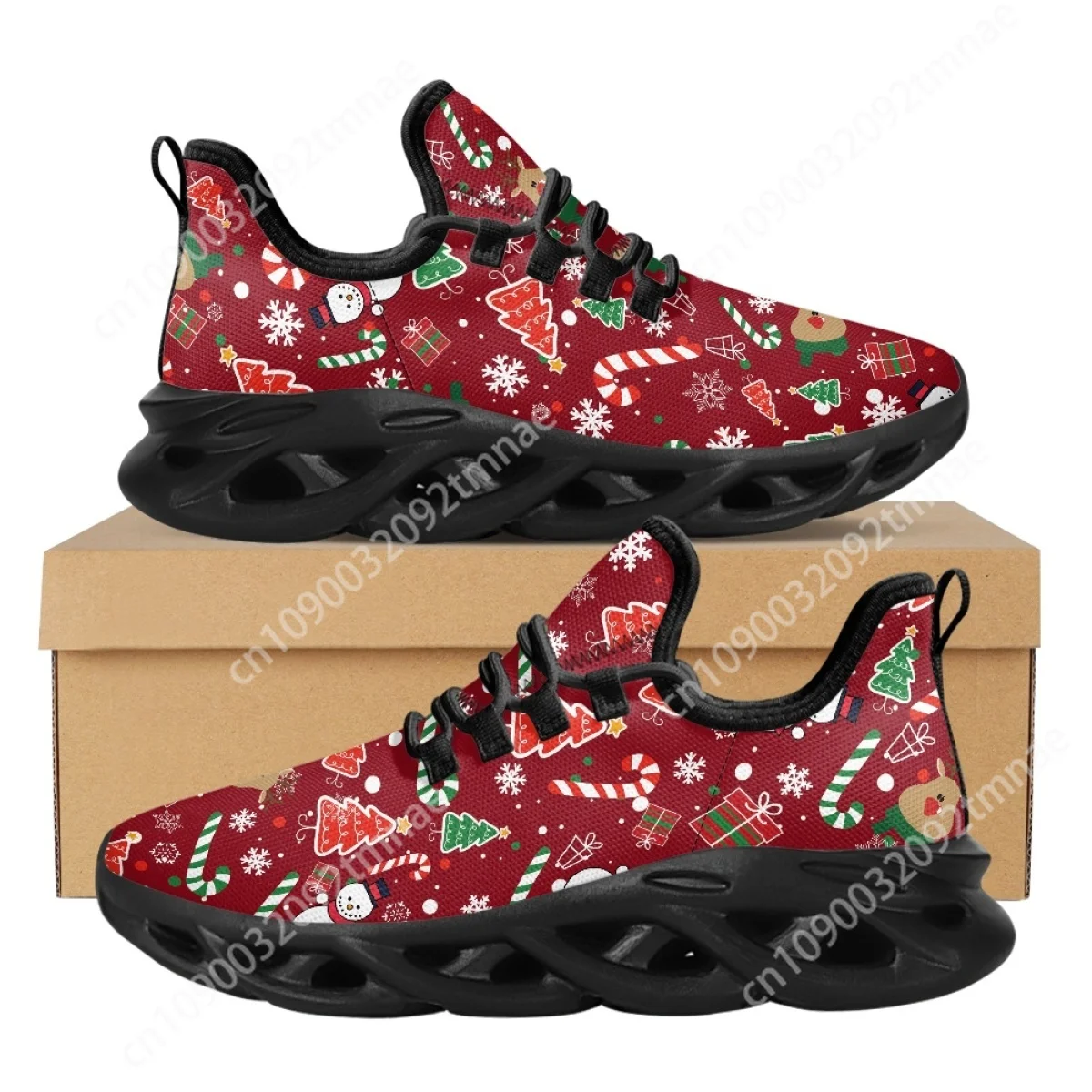 Merry Christmas Christmas gifts Santa Claus Tennis Shoes for Custom  Outdoor Work Breathable Flats Sneakers Zapatos Para Mujeres