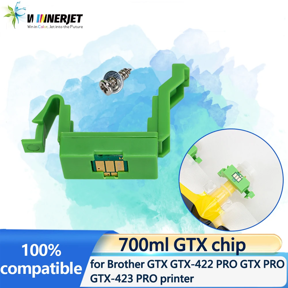

Winnerjet 700 мл GTX чип одноразовый чип с чипом для принтера Brother GTX GTX-422 GTX-423 GTX PRO
