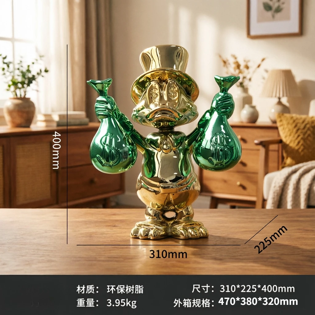 Sculptuur persoonlijkheid binnenhuis grote mond eend glasvezel creatieve decoratie ornament decoratie
