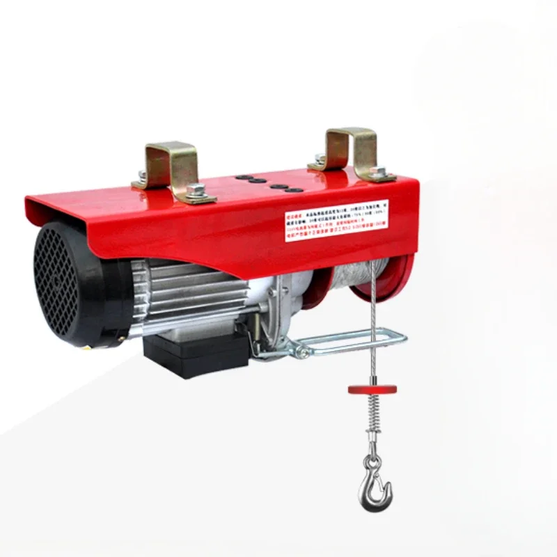 Micro Electric Hoist 220V Household Crane Hoist Small 1 ton 0.5 Ton Decoration Winch Lifting Crane