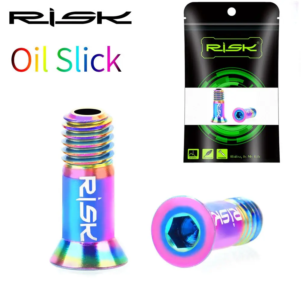 RISIKO 2 teile/schachtel Straße Mountainbike Fahrrad M5 * 14,2mm Shift Schaltwerk Pulley Jockey Rad Befestigungs Schrauben Schrauben Titan legierung – Detail 19