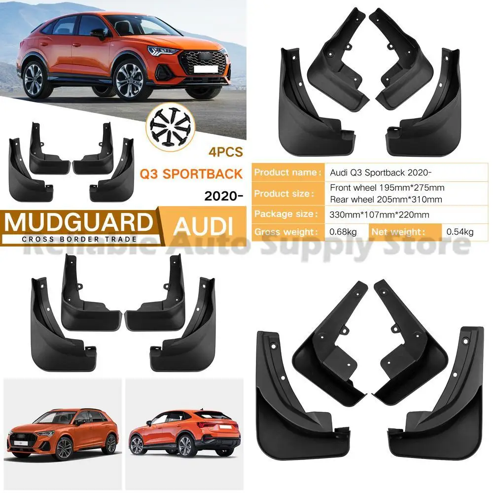 

For Audi Q3 Sportback 2020-2024 Mudguards Fender Trim Car Accessories High Quality Durable Protection Stylish Design