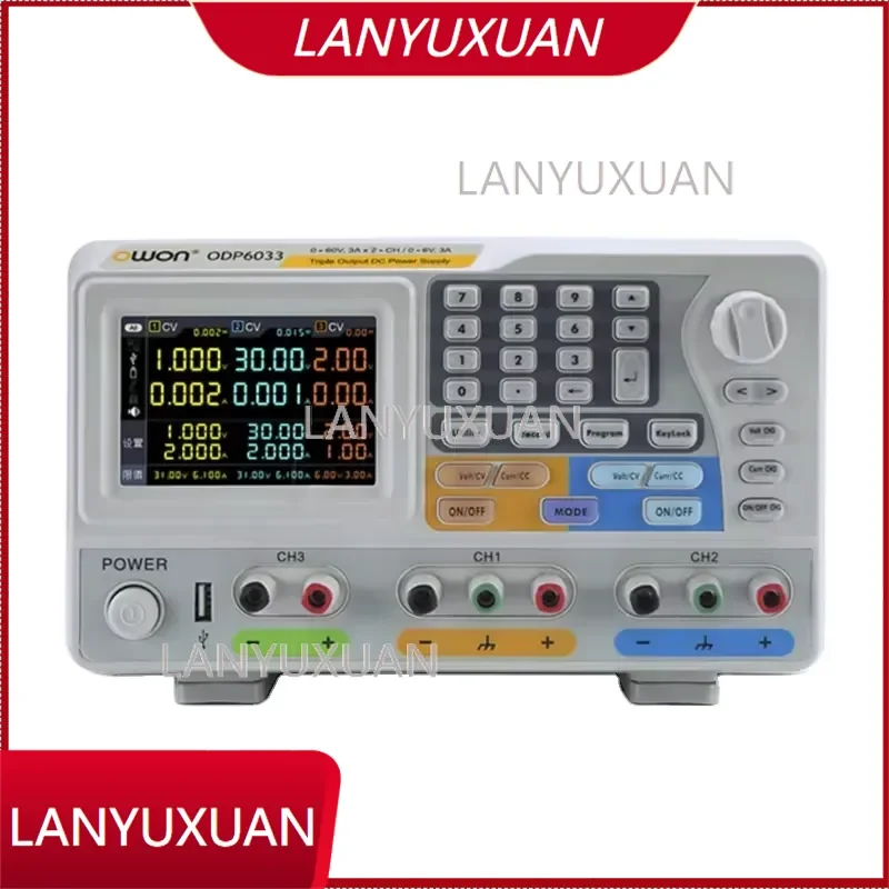 Owon Programmable Linear DC Power Supply Power Supply ODP6033 Three Adjustable 60V/3A * 2, 6V/3A Resolution 1mV1mA