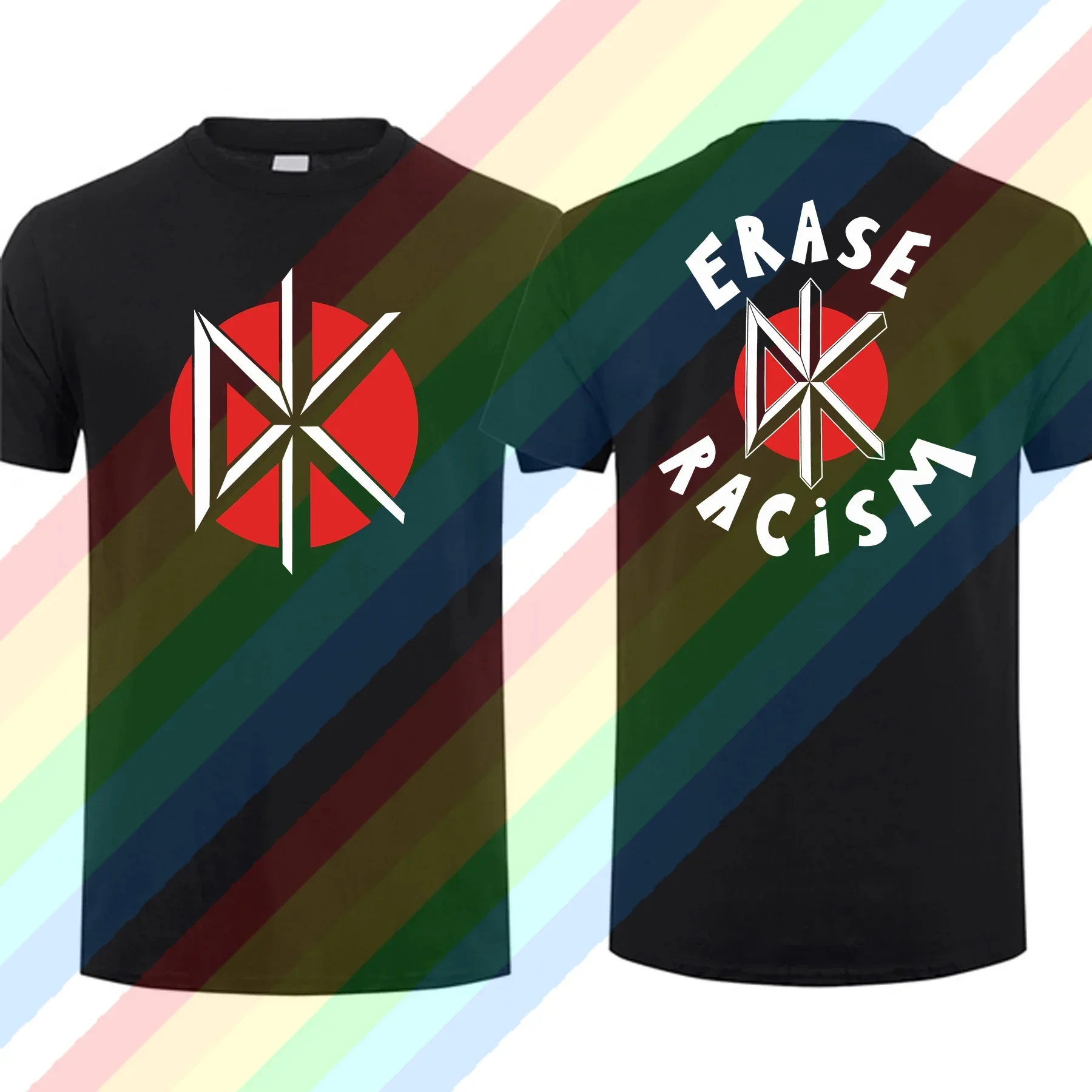 

2025 New Man T shirt Summer 100% Cotton black Dead Kennedys Rock band T Shirt Men Cool Tee Hip Hop Streetwear T-shirt Cool Tee