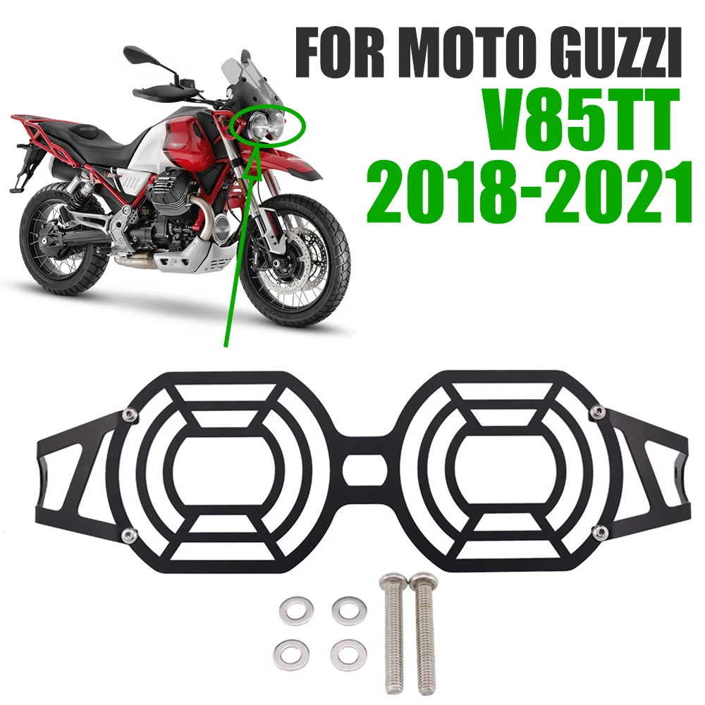 For MOTO GUZZI V 85 TT V85TT V85 TT 2018 - 2021 Motorcycle Accessories Headlight Grille Light Cover Grill Lamp Protection Guard