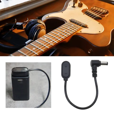 1/3PCS 9V Battery Clip Converter Cable 5.5mm 2.1mm Male Plug 9 Volt Power Supply Cable Snap Connector for Guitar Effect Pedal