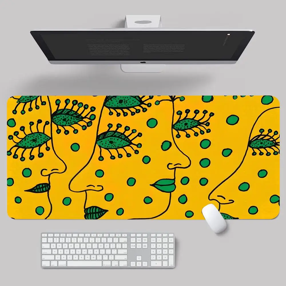 

Pumpkin Yayoi Kusama Mouse kawaii Pad XXL 800x400mm Mouse Pad Large Computer Laptop Non-slip Keyboard Desk Mat Mousepad