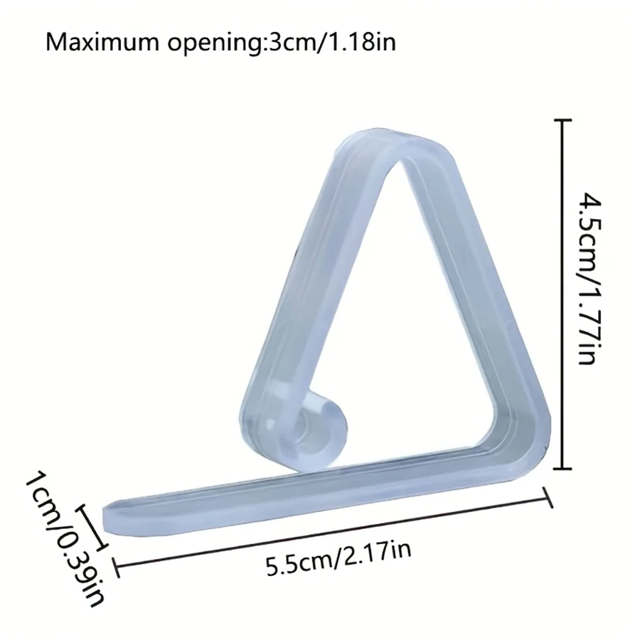 8/16/24pcs Transparent Plastic Tablecloth Clips White Fasteners for Indoor Party Meetings Tablecloth Holders