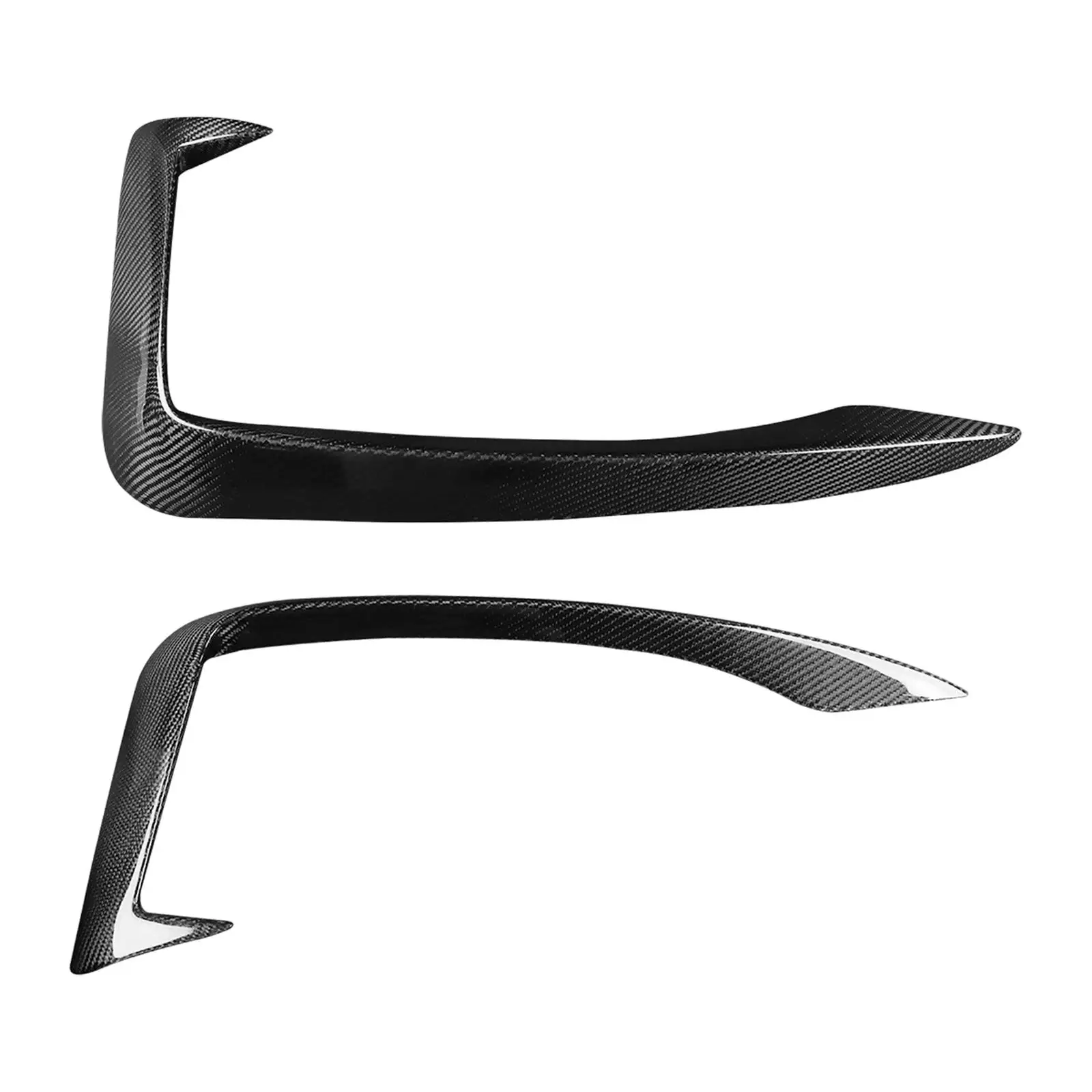 

2 Pieces Front Bumper Splitter Trim for Audi A4 S4 17-19 Simple Installation