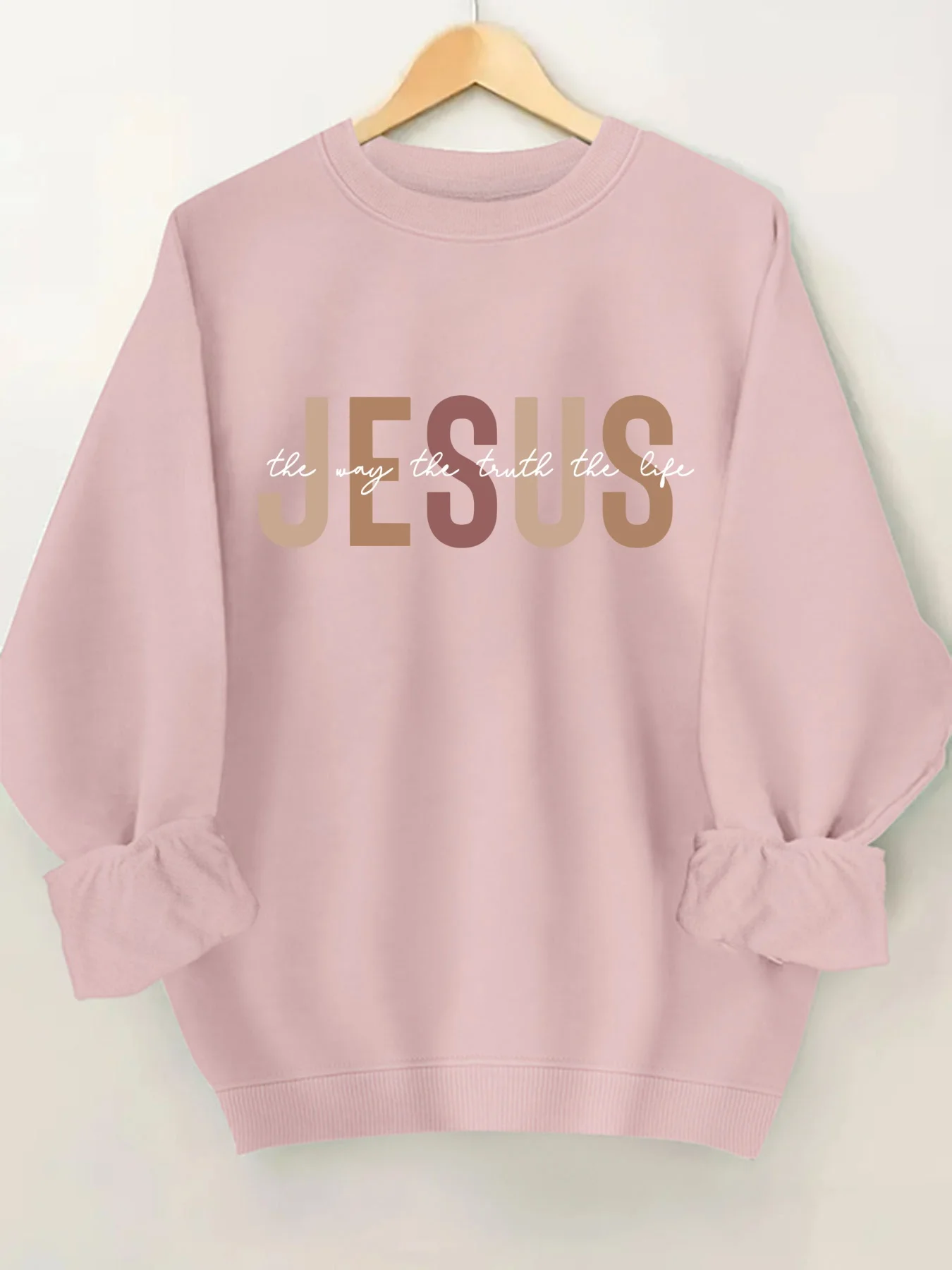 

Модная толстовка с круглым вырезом и буквенным принтом для женщин, стильная повседневная уличная одежда