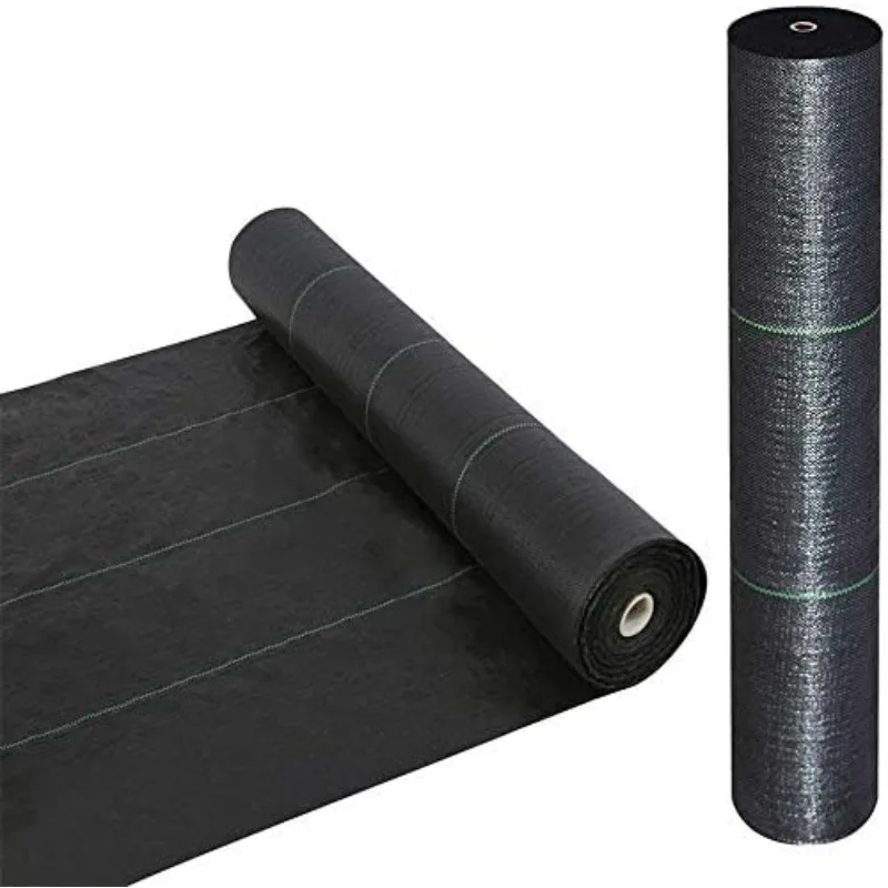 

100FT Heavy Duty & Good Permeability Woven Weed Blocker,Easy Setup Weed Control Mat Weather
