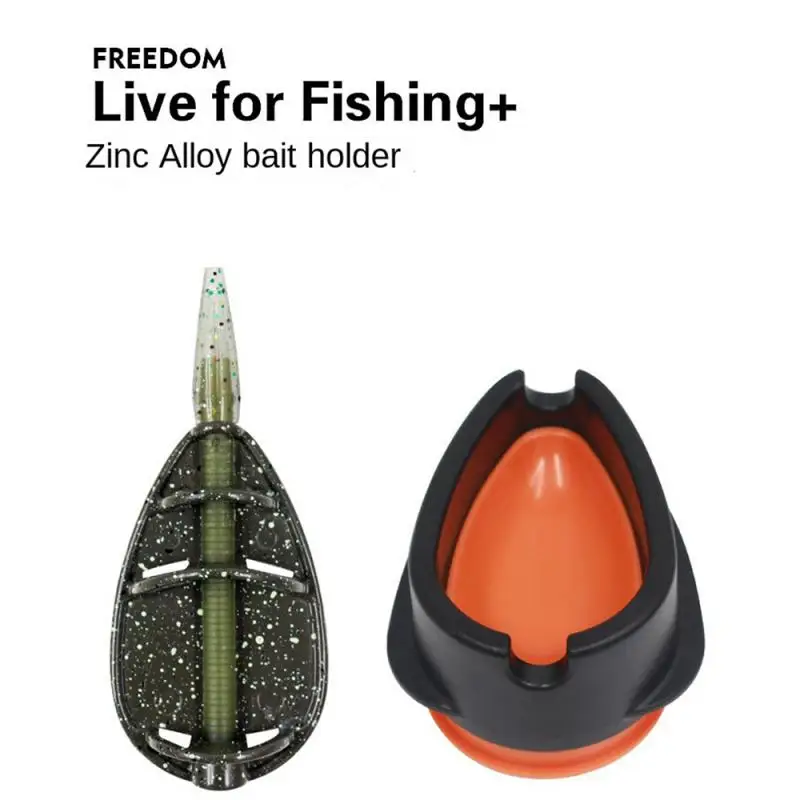 Carp Fishing Inline Flat Method Feeder Portable Inline Method Carp Fishing Bait Basket Feeders Tackle Accessories  25/35/45g