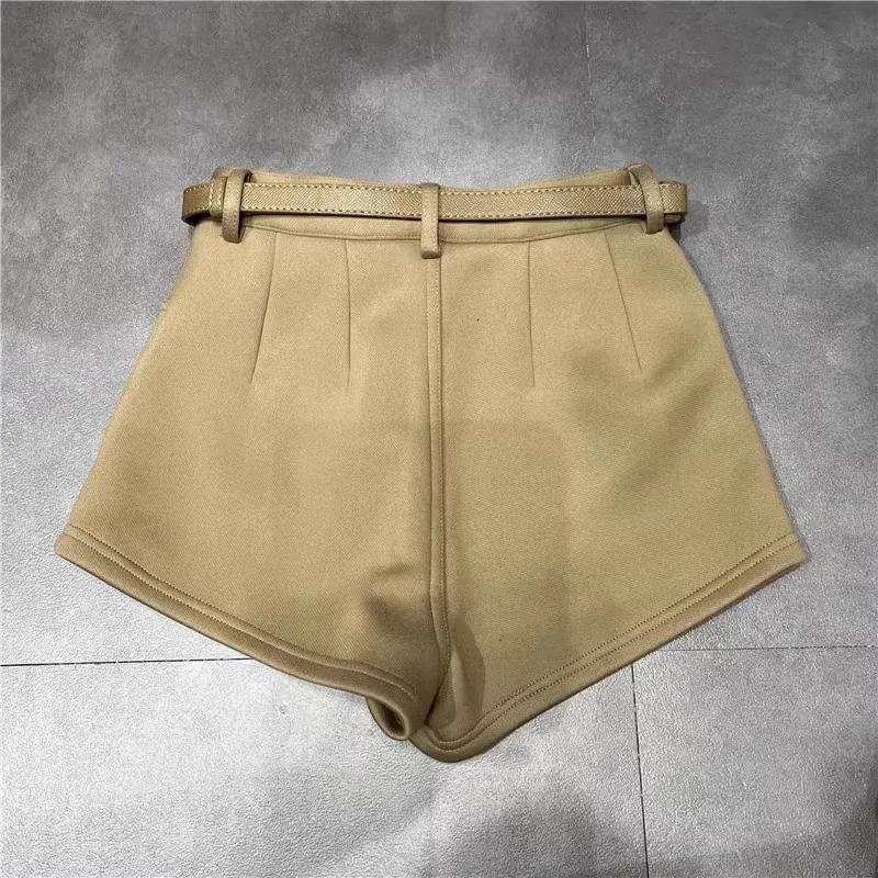 ハイウエストショートパンツ レディース 秋新作 2025 セクシー 伸縮性 ヒップラップ カジュアル ホットパンツ