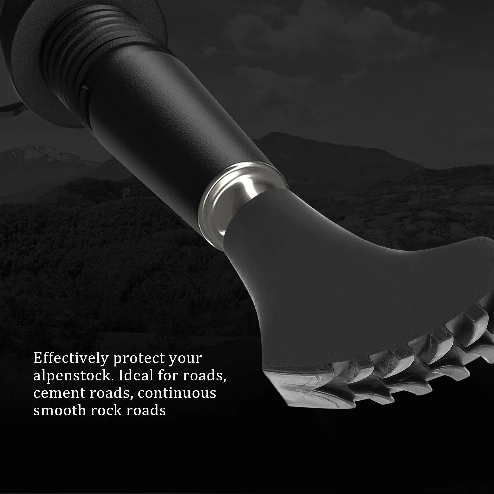 A18E-6 Pcs Walking Stick Caps Trekking Pole Caps And Replacement Tips End Alpenstock Head Cover For Hiking Trekking Stick