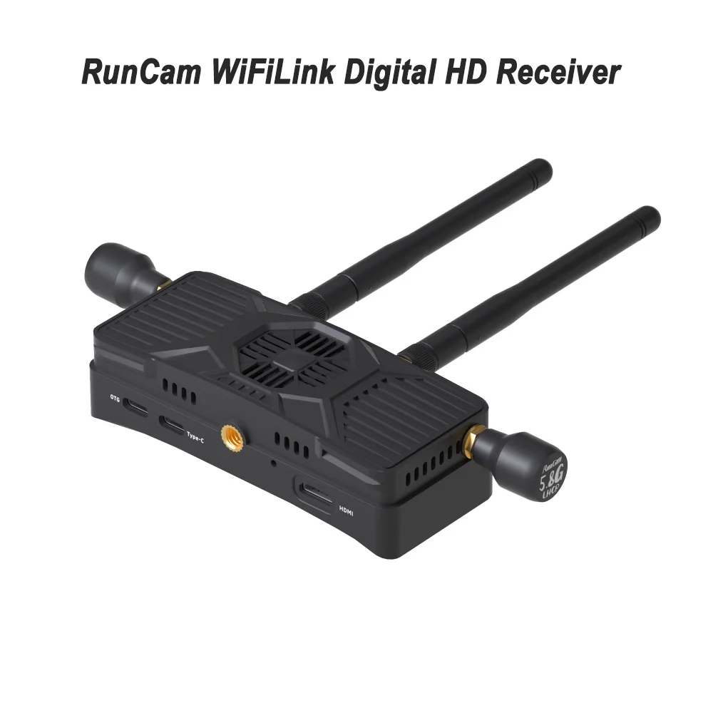 

Newest RunCam WiFiLink Digital HD Receiver FPV Transmitter (support OpenIPC and ruby System VTX) for RC Drone Parts Model