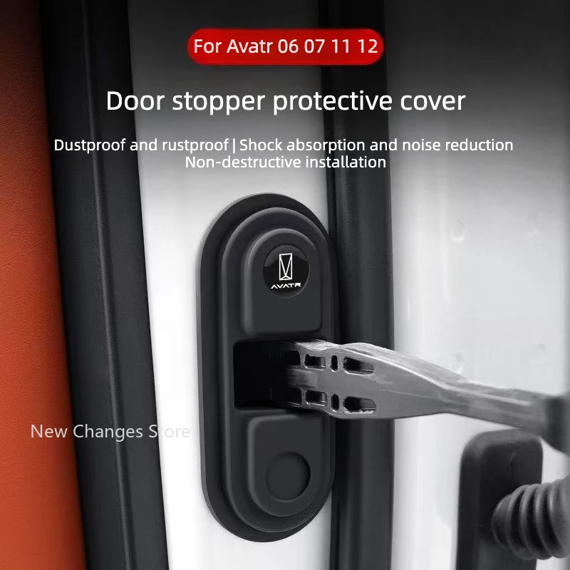 

For Avatr 06 07 11 12 All Series Door Lock Buckle Limiter Protection Cover Shock Absorption Silicone Pad Modify Accessories