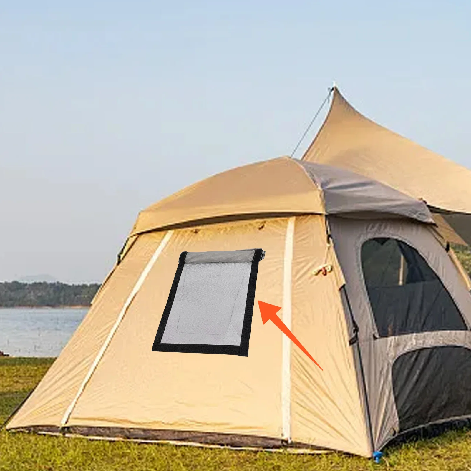 1 Pc Stove Fireproof Cloth Camping Tent Stove Chimney Fireproof Cloth Double Layer Hot Tent Protect Cloth Practical Accessories