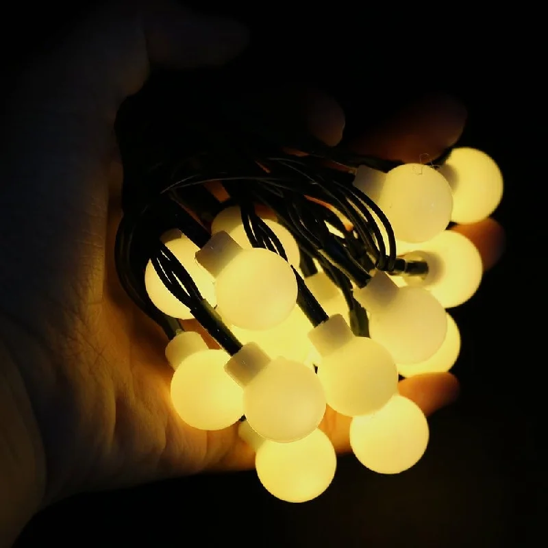 

Waterproof Globe Crystal Balls Fairy Lights Solar String Lights 50LED Outdoor 8 Modes Party Wedding Christmas Yard Decoration
