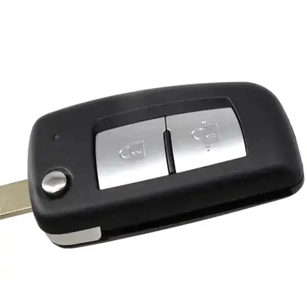 OkeyTech-2 Botões Controle Remoto Car Key Shell, Fob para Nissan Qashqai, Sunny NV200, Auto Remoto Caso Chave Dobrável com Lâmina Uncut