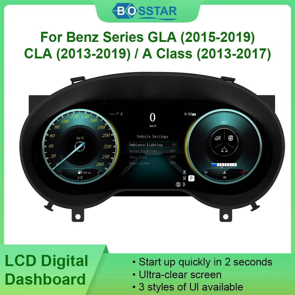 

12.3 Inches Speedometers Display Screen LCD Digital Cluster Screen Cluster For Benz GLA CLA A Class
