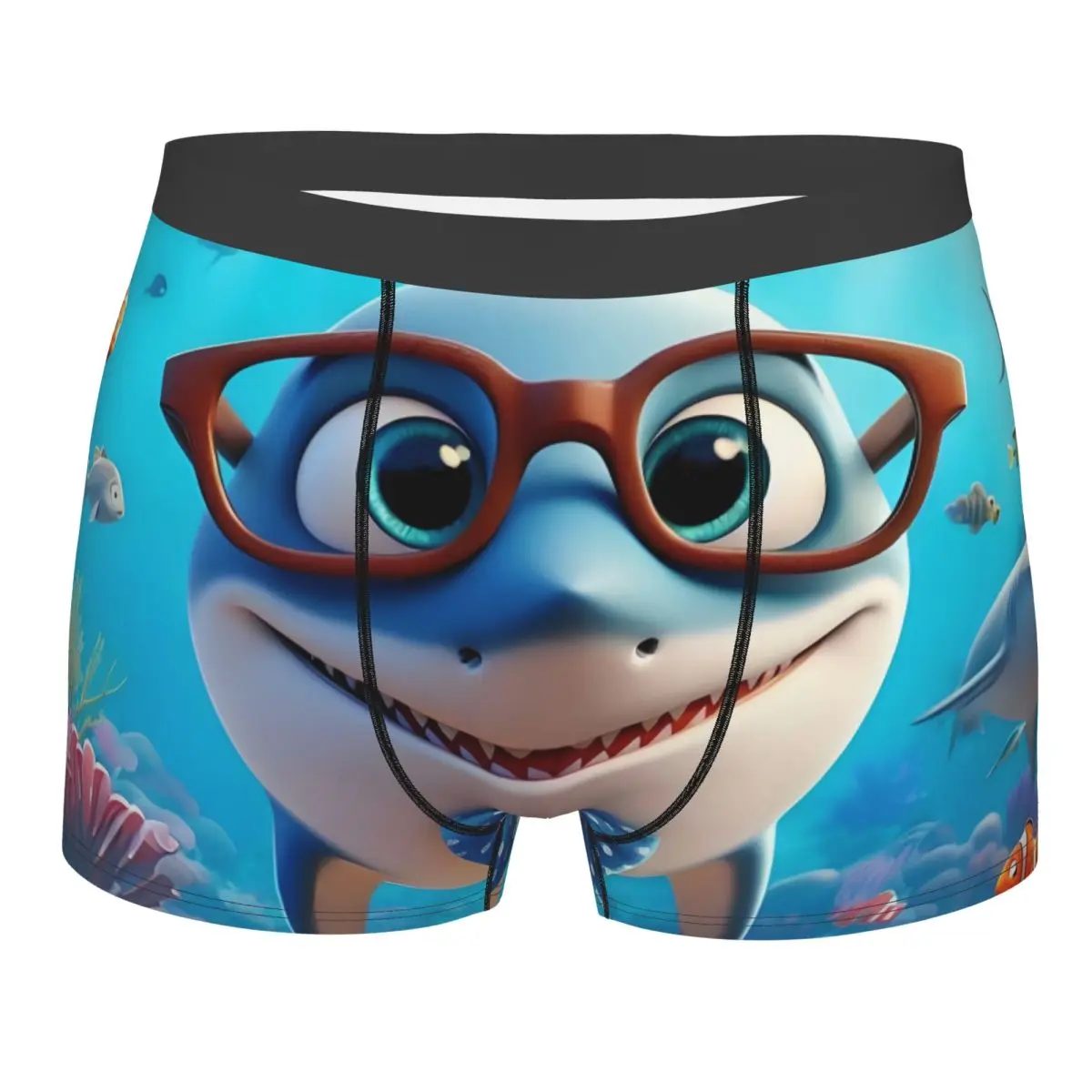 

Custom Funny Film Finding Nemo Cartoon Boxers Shorts Men's Anime Shark Briefs Underwear Cool Underpants