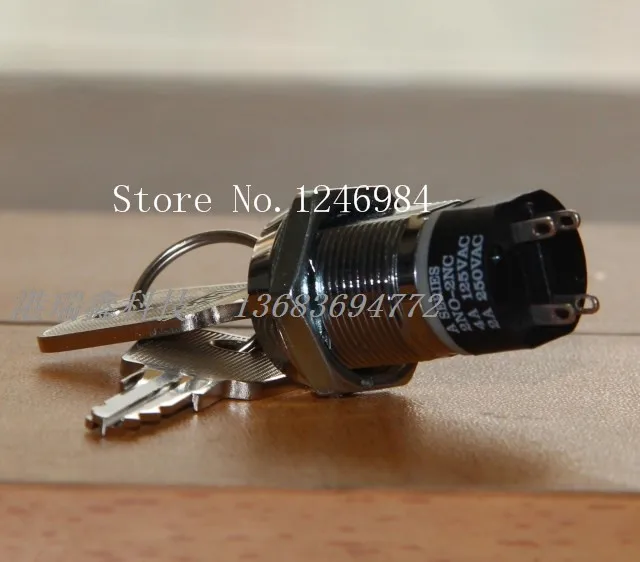 [SA]2NO-2NC Taiwan Tae S286A-1 electronic lock key switch genuine original two tranches--20pcs/lot