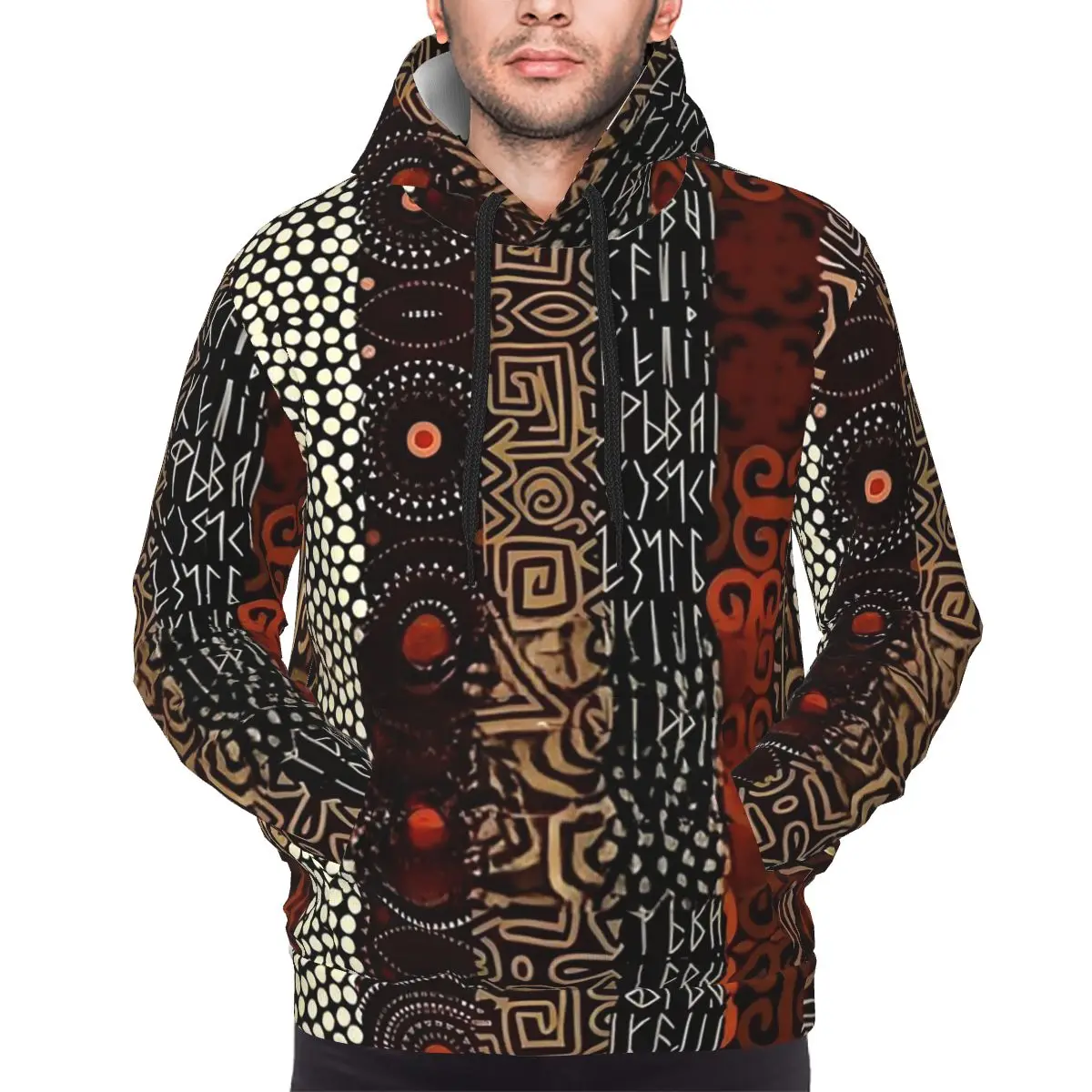 

African Bogolan Africa Ethnic Tribal Art Hoodies Hip Hop Pullover Autumn Winter Men Women Sweatshirt Long Sleeve Tops