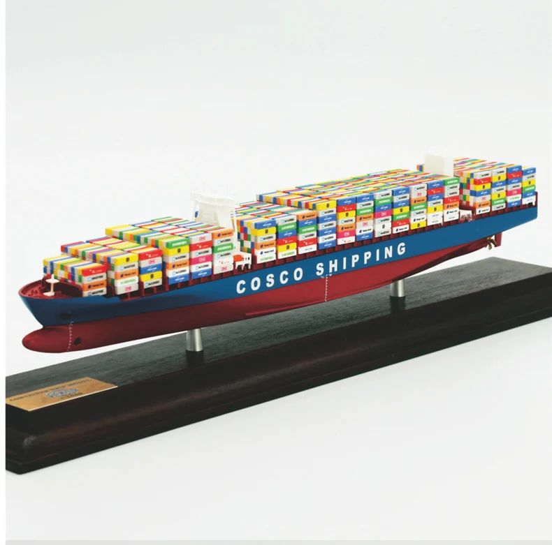 1:1000 Scale 35cm COSCO One Container Ship Model Shipping Company Gift Boys