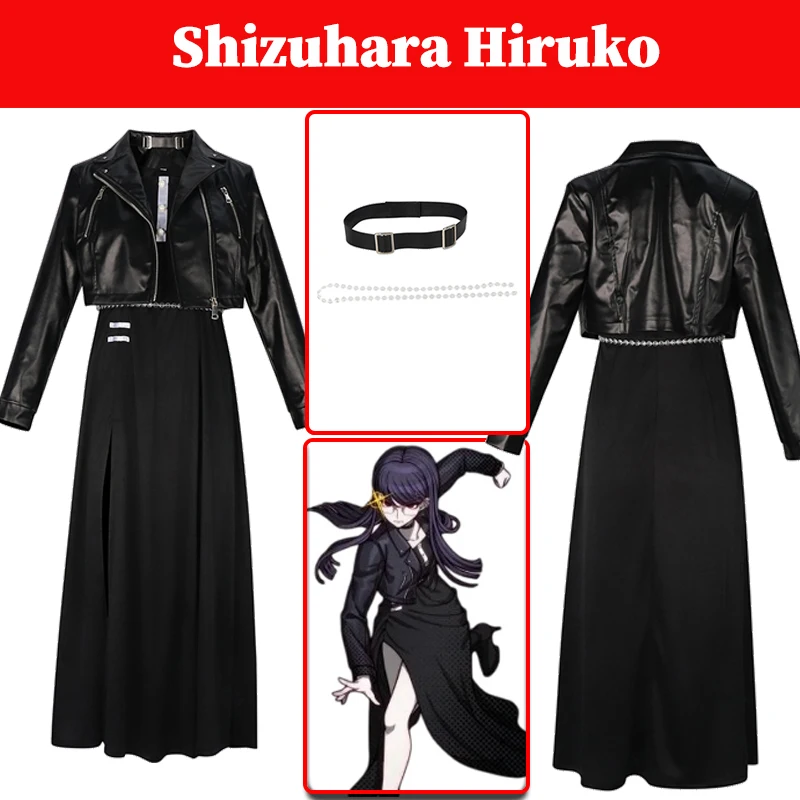 

Anime Game Hundred Line Shizuhara Hiruko Cosplay Coat Costume Skirts Necklace Set Women Disguise Fanatsia Clothing Halloween